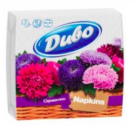 ДИВО серв. папер. 1-шарові 240*240, в п/п упаковці 50шт білі